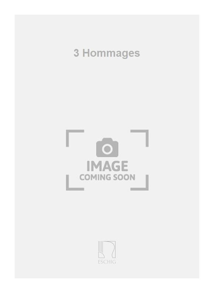 Culmell 3 Hommages Piano
